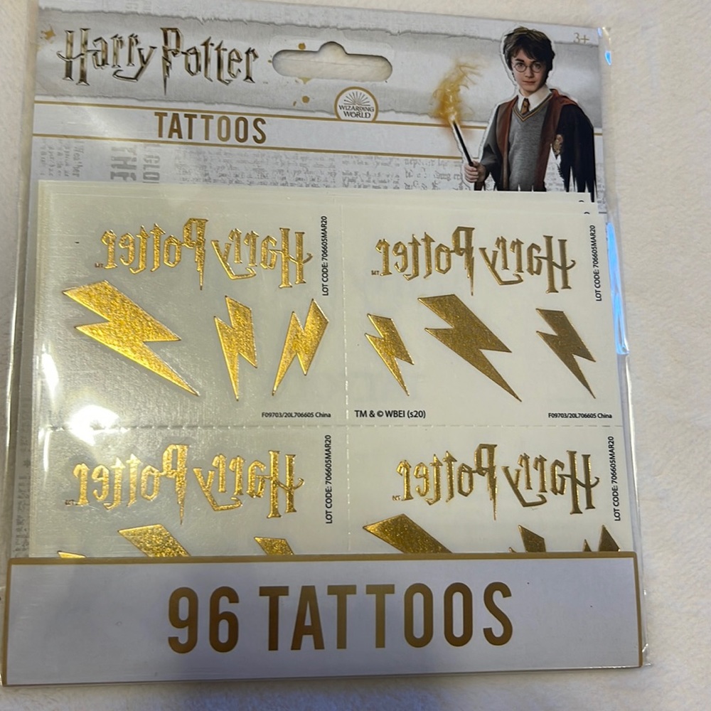 Harry Potter Tattoos 96 count New/unopened